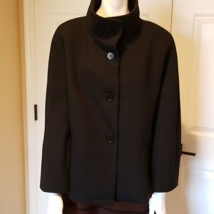 Talbots 3/4 Sleeve Black Jacket NWT
